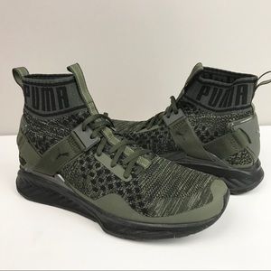 puma ignite evoknit olive